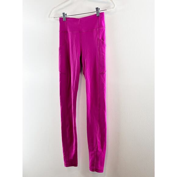 Lululemon Invigorate High-Rise Tight Leggings 28" Ripened Raspberry Pink 4 - Picture 8 of 9